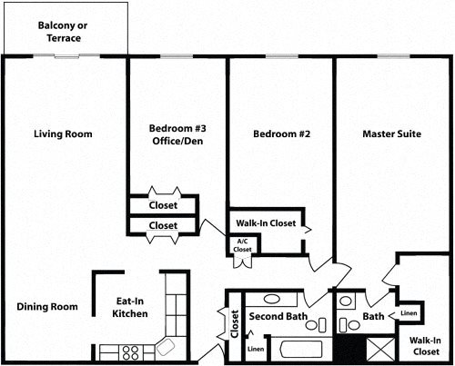 Classic - 3 Bedrooms - Sur Crest Floor Plan 8